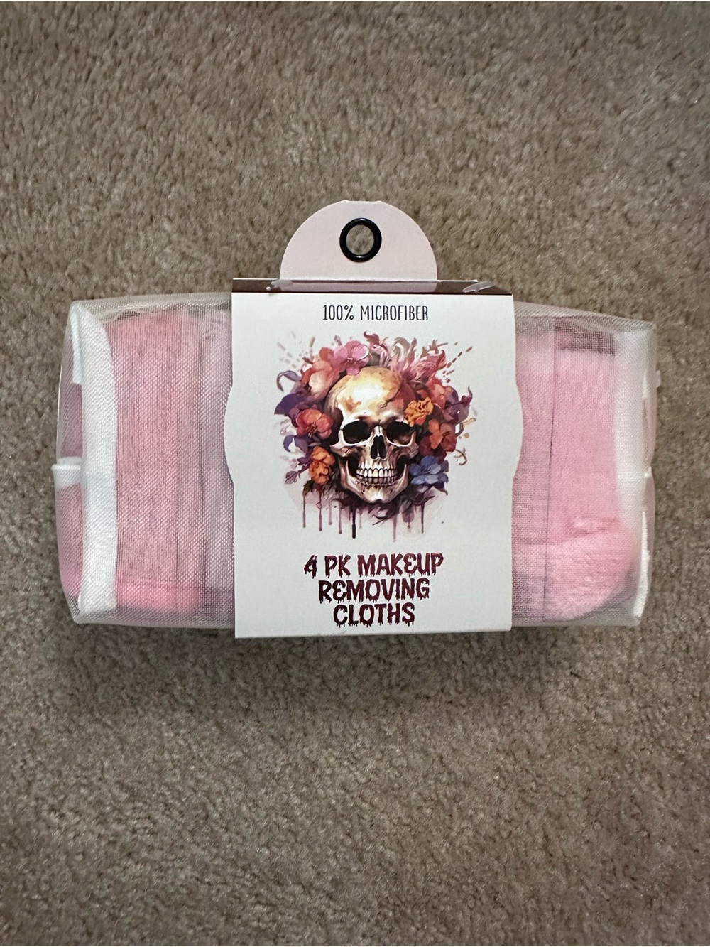 Makeup Removing Reusable Microfiber Cloths - Pink 4-Pack NWT